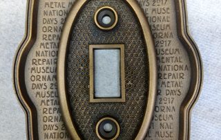 2017 Repair Days Switchplate Auction Piece, Bronze